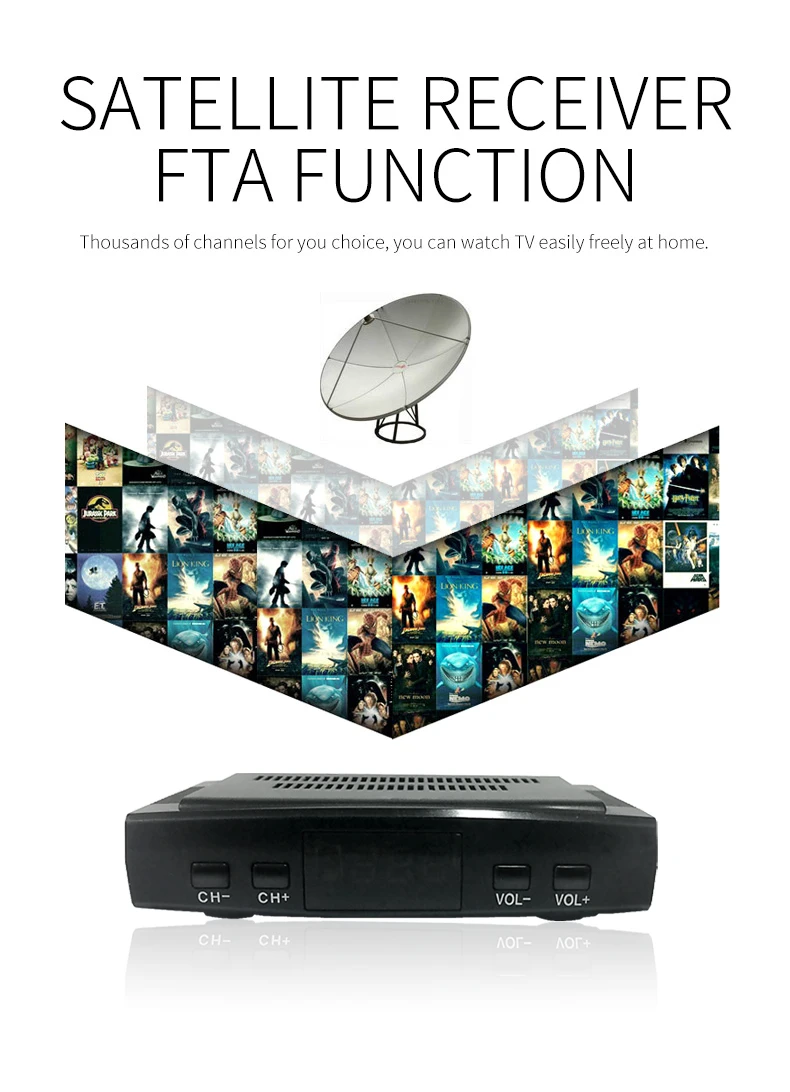 Hengli DVB S DVB-S2 Satellite TV receiver with IPTV CCCAM IKS  Decoder