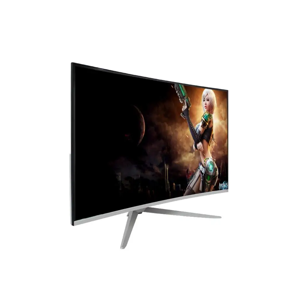 

2K 4K Full HD 32 inch 144Hz curved frameless gaming monitor with low price, White