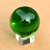 70mm New Hot Green Crystal Sphere With Two Type Removed Base Healing Round Ball Gift For Home Free Shipping