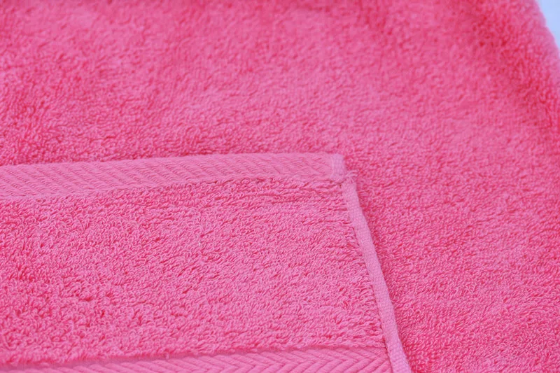 
NEW 15 Colors! In Stock Low Twist Premium Quality Cotton 70*140cm Bath Towels Wholesale Pink Color 