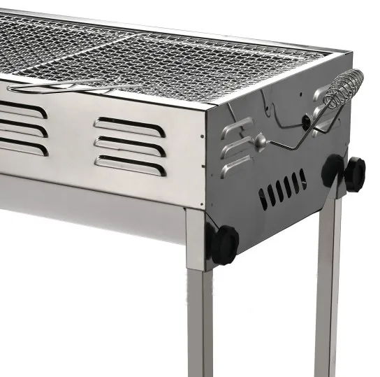59x30x60cm Stainless Steel Vertical Multifunctional Garden Outdoor Bbq