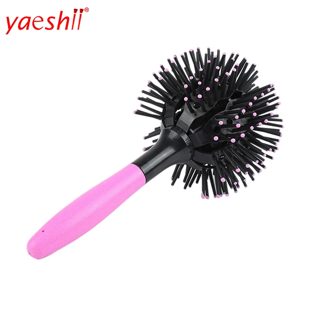 

YASHI 3d Spherical Comb Japan Lucky Bomb Curl Brush Full Round Hot Curling Styling Brush