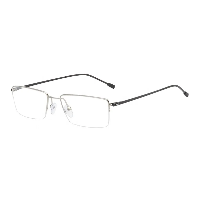 

Classic Square Half Rim Men Glasses Stainless Steel Metal Optical Frames