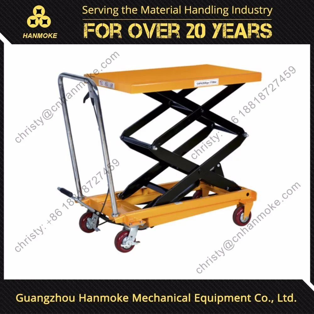 No Power Portable Manual Scissor Lift Lifting Platform Buy Stationary