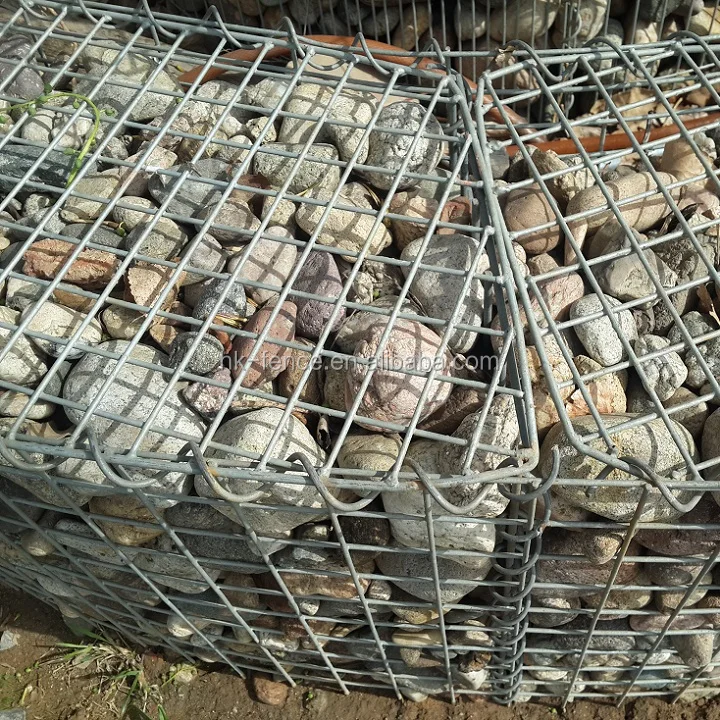 Galvanized Pvc Coated Welded Mesh Gabion Retaining Walls Dam Garden