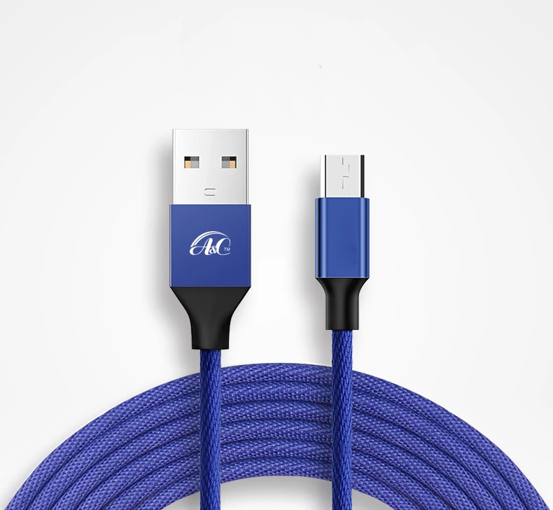 

A&C Mini Micro Nnylon Data Usb Cable For Android, Customized