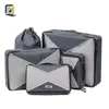 Packing Cubes 4 Piece Sets Travel Storage Bag Mesh Windows Organizer Luggage Pack Clothing and 2 Space Saver Compression Pouches
