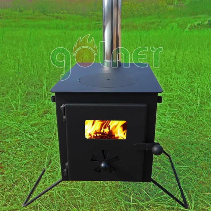 Outdoor Bbq Portable Tent Heater And Cooker Camping Wood Stove