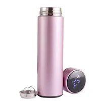 

New Product Ideas 2019 Private Label Stainless Steel LED Smart Water Bottle with Temperature Display