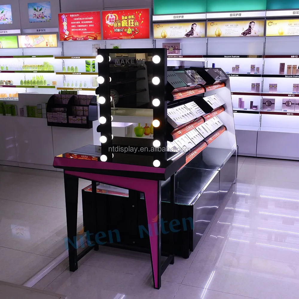 Estante De Exhibición Para Cosméticos,Expositor Para Maquillaje Buy