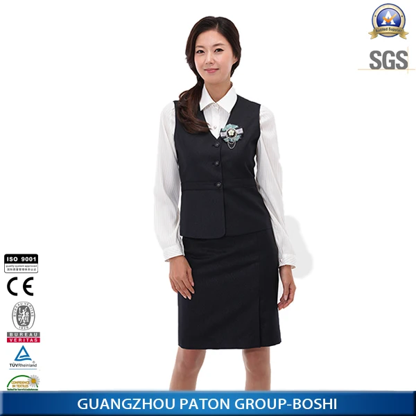 
Custom hot sale women bank uniform, high quality women uniform oem service 