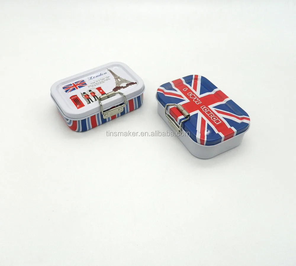 Tin Box With Britain And France Amorous Style - Buy Tin Box With Pvc ...