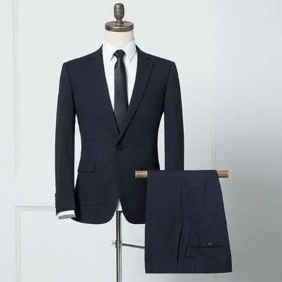 

100%wool two buttons notch Lapel navy boys wedding suits