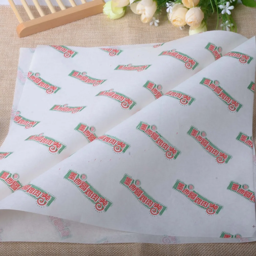 Chinese Manufacture Food Grade Custom Printed Greaseproof Paper