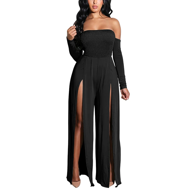 

OEM design backless office sexy long womens romper jumpsuit