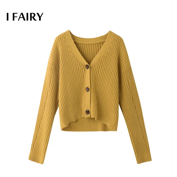 

China wholesale elegant design mustuard rib knit stylish ladies holiday sweaters