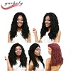 Top beauty 18inch curly faux locs crochet hair extensions synthetic braiding hair