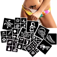 

G133-G173 India Henna Airbrush Glitter Temporary Tattoo Stencils