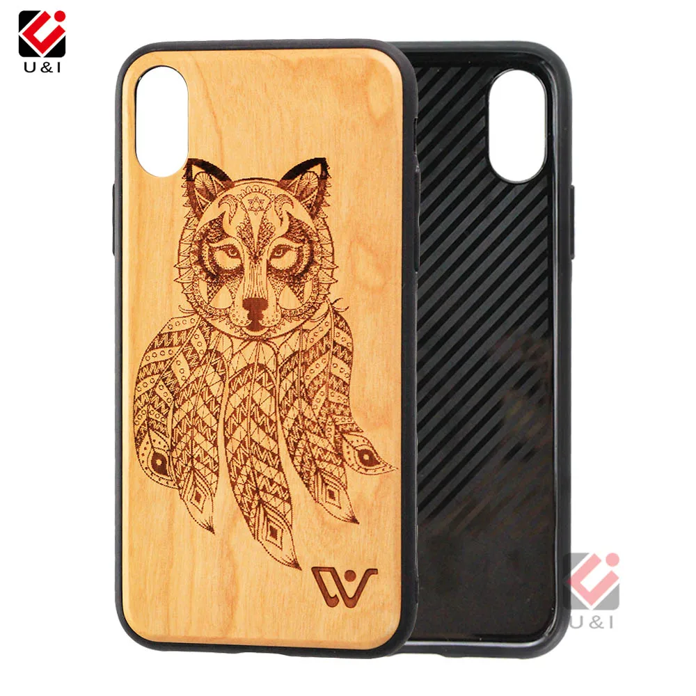 Custom Design Wood Phone Back Cover Case Import Mobile Phone Accessories Wood Cover for iPhone 7