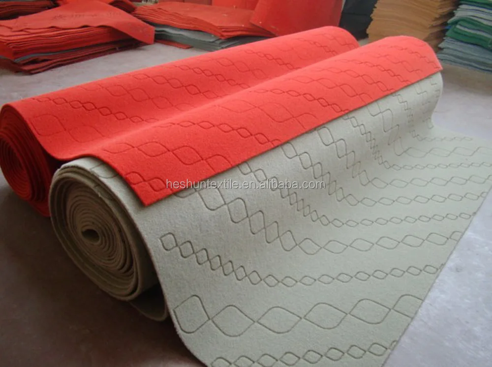 100 Polyster Needle Punched Velour Embossed Carpet In Roll Used In