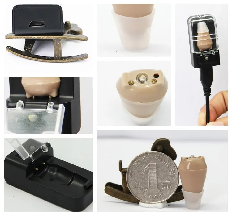 Medical Earphone Internal Invisible Rechargeable Mini Hearing Aid
