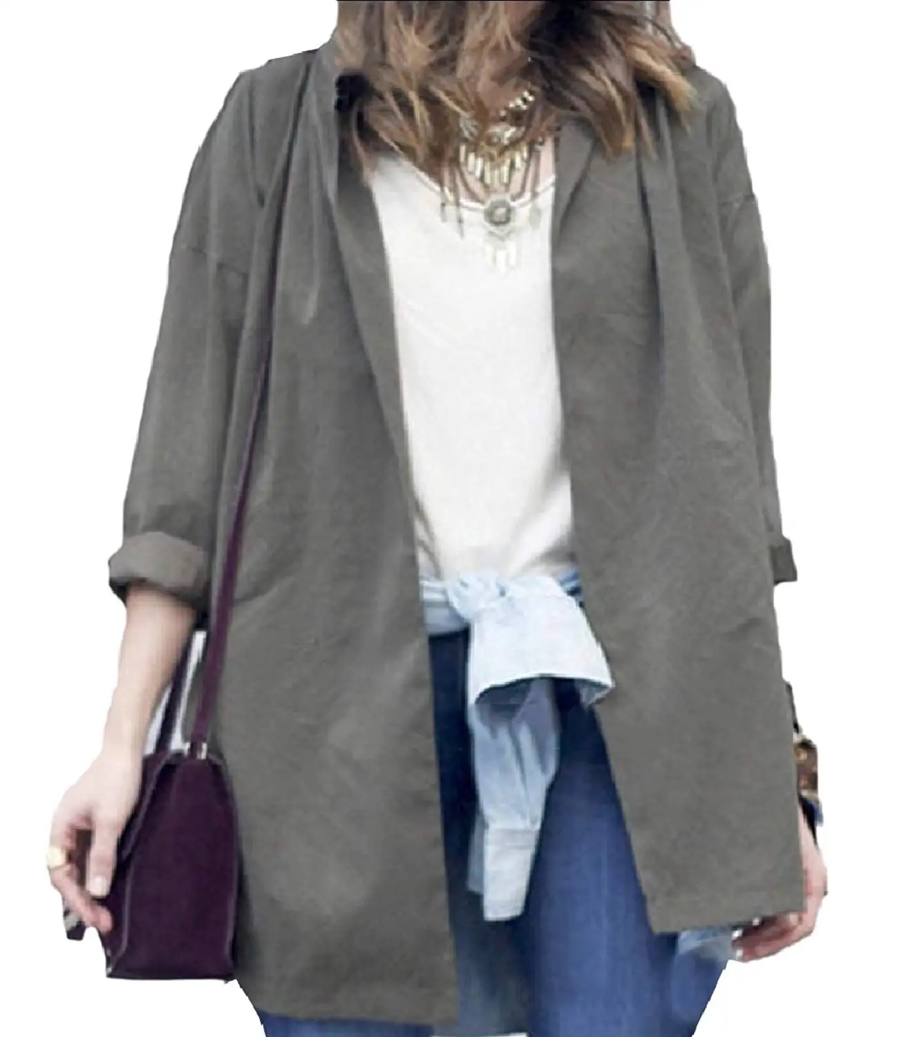 Makulas Womens Parka Coats Patchwork Hooded Jacket Ladies Zipper Pockets Casual Sport Cardigan Outwear Tops
