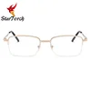Metal half frame high quality bifocal lens glasses