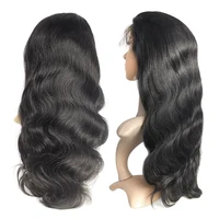 

GS Wholesale Cheap Price 120 Density Long Body Wave Virgin Brazilian Human Hair Synthetic Full Lace Wig with Baby Hair