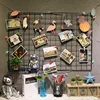 Grid Photos Wall Iron Wire Metal Mesh Hanging Photos Grids for Decor