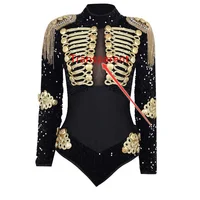 

"Glarmy" performance dance costume salsa bachata leotard stage costume