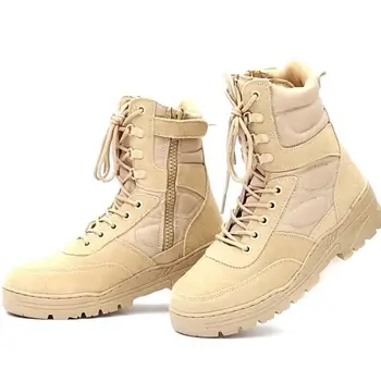 Patrol Boots Korean Fashion Leather Boots Resistant Combat Boots - Buy ...