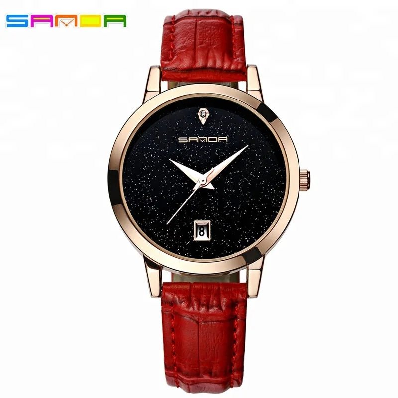 

New Design Star Dial Ladies Dress Watches Luxury Women's Fashion Casual Party Watch Women High Quality Black Quartz Famale Clock, 12 colors