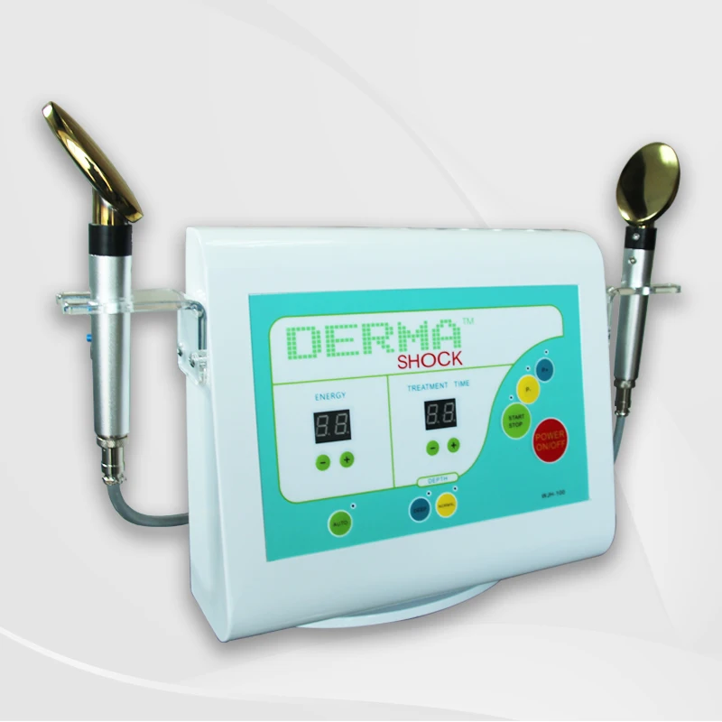 

Thailand distributor price skin tightening Golden spoon derma shock machine for sale, White