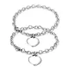 High quality stainless steel heart shape lobster claw chain bracelet for men&women