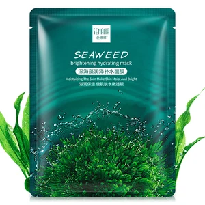 Private label SENANA shrink pores firming moisturizing Hydration deep Seaweed face mask for sheet