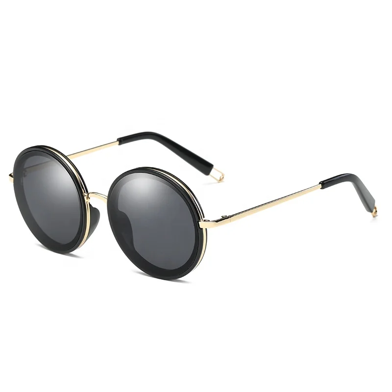 

2019 New fashion womens round custom polarized sunglasses