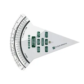 custom shaped double sizes cheap plastic ecg rulercardiogram ruler