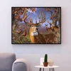 2019 home decoration full circle diamond painting forest deer group 5d diy diamond painting