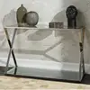 DN04 antique glass console table with mirror
