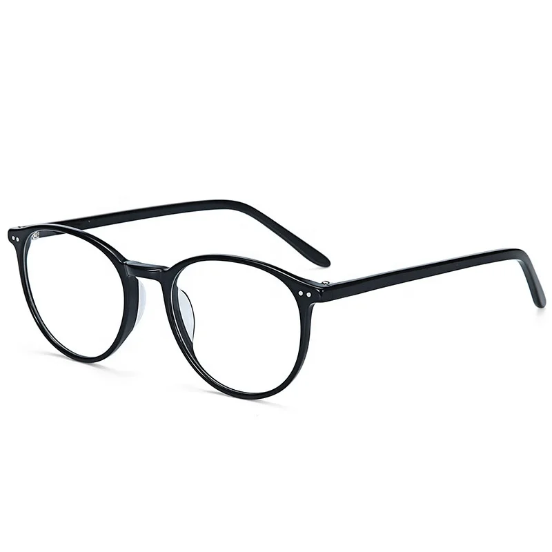 BT3016 High quality classic unisex acetate eyeglasses glasses clear lens optical round frames optical glasses