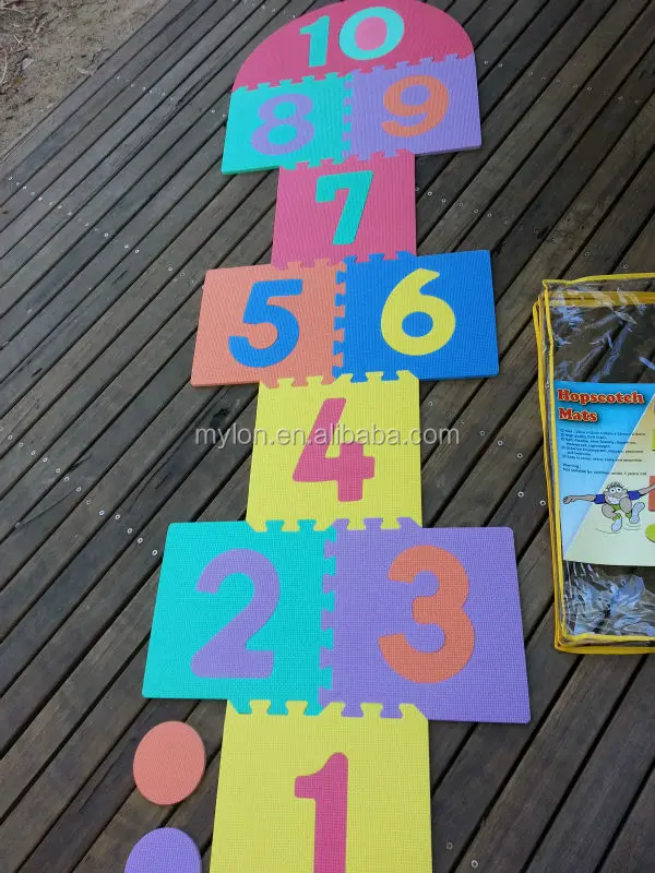 Giant Hopscotch Indoor Outdoor Garden Fun Family Hopscotch Game