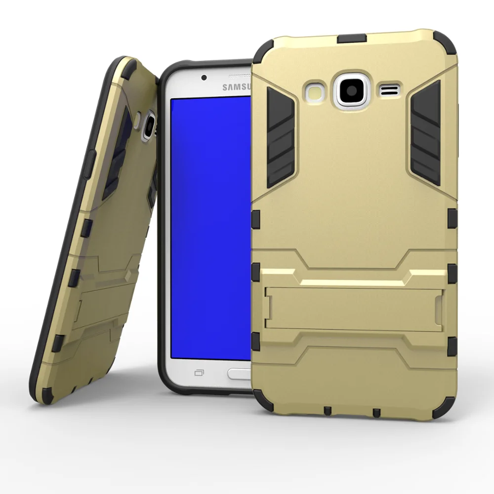 Popular design hotsale anti-shock kickstand phone case for samsung galaxy j7 prime case wholesale