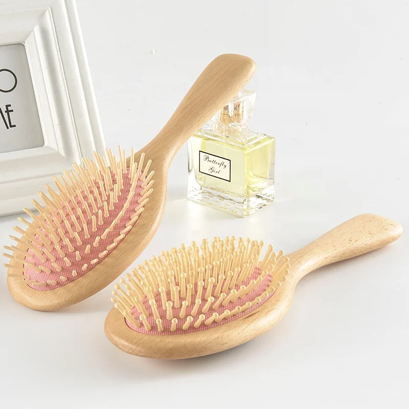 

Wholesale Wooden Paddle Scalp Massage Hair Straightener Brush Set Of 2 Pack