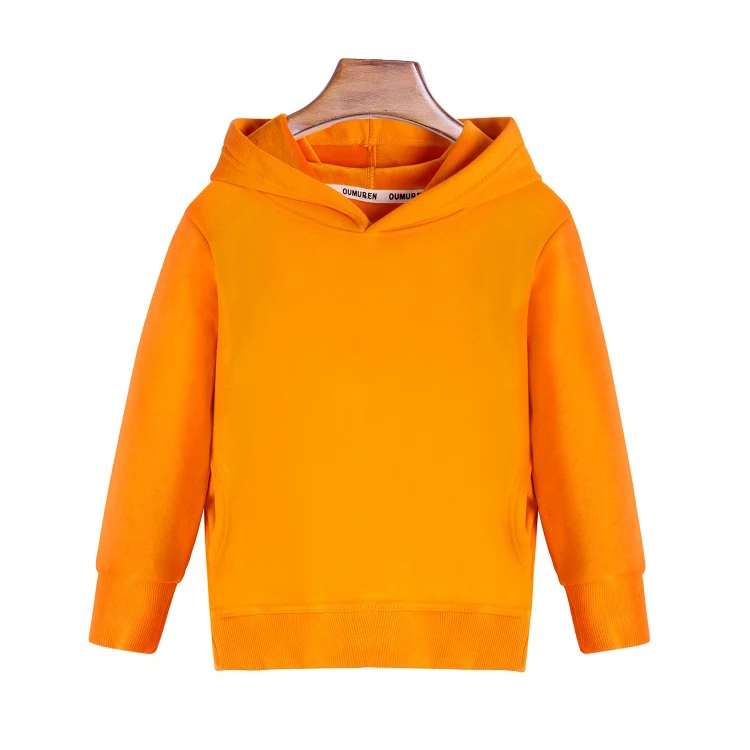 orange hoodie plain