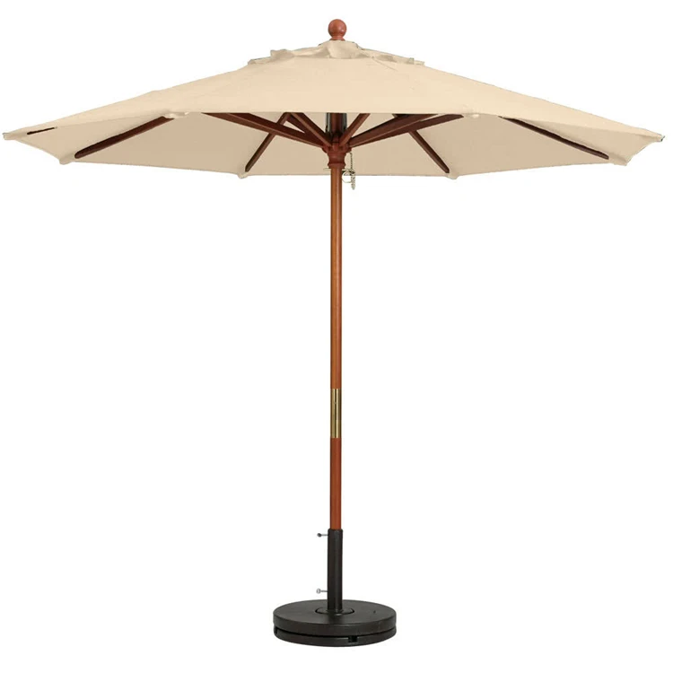 Square 2 3m Patio Parasol 250g Polyester Uv Resistant Polyester Fabric Wooden Frame Beach Umbrella Buy Uv Resistant Fabric Parasol Wood Frame Parasol 2 3m Parasol Product On Alibaba Com