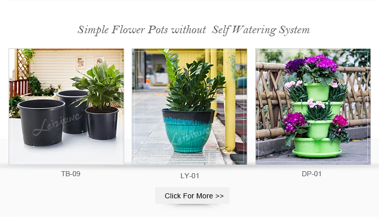Leizisure cheap modern plastic flower pots & planters pots for plants