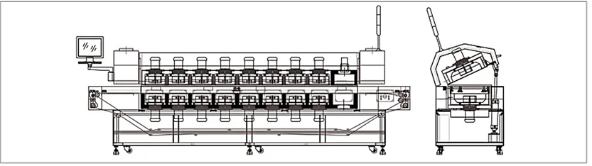 Economical lead-free SMT reflow oven soldering machine