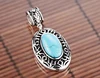 High Quality 925 sterling silver turquoise pendant wholesale