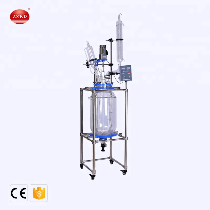 
Chemicals Hydrogenation 50L Jacketed Glass Reactor 