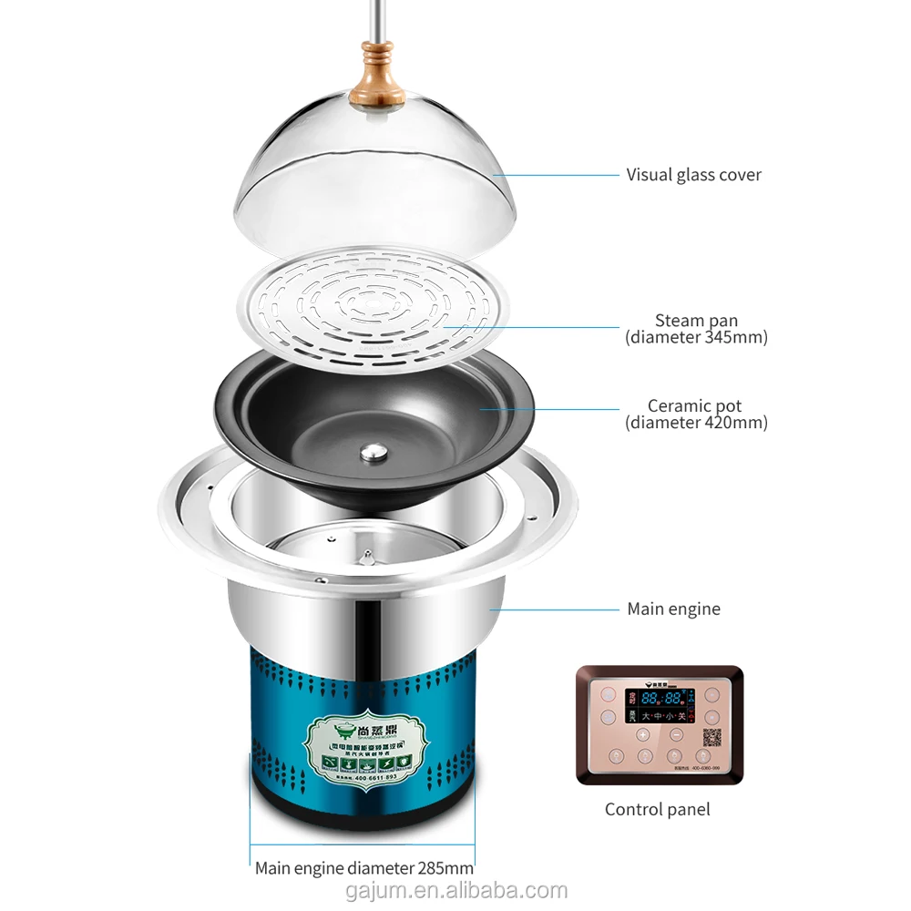 

Commercial catering intelligent lifting electric food seafood steamer for restaurant